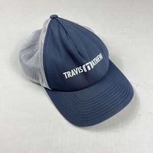 Travis Mathew Trucker Hat Blue White Mesh Snapback Golf Cap Casual Adjustable